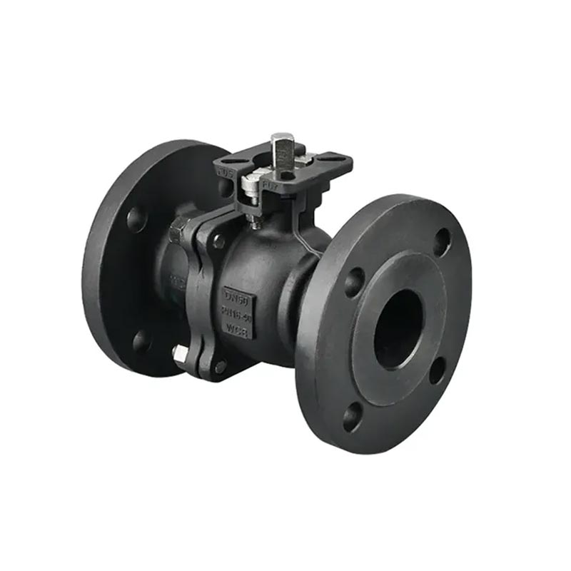 Van bóng mặt bích bằng thép carbon 2pc