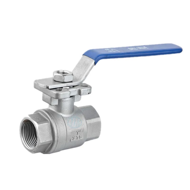 Van bóng 2pc có ren nữ với iso5211 đệm gắn trực tiếp