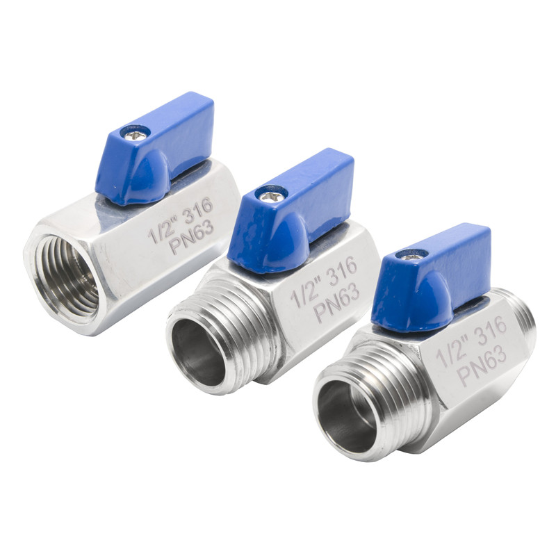Van bóng mini bằng thép không gỉ