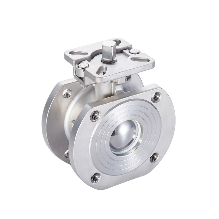 Van bi monoblock loại wafer với tấm gắn trực tiếp ISO 5211